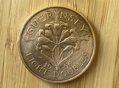 Guernsey 1956 - 8 Doubles, Elizabeth II