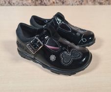 CLARKS Ella Rose toddler shoes black shiny Size 3