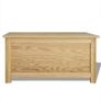 Storage Box 90x45x45 cm Solid Oak Wood Image 5