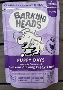 Barking Heads Puppy Days Food Pouches x 7
