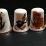 Collection of Cartoon Character Bone China Thimbles Image 2