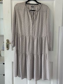 Soft Grey Maternity & Nursing Dress