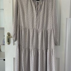 Soft Grey Maternity & Nursing Dress