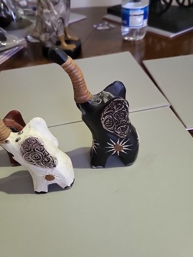 Elephant ornaments x3
