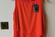 Orange/red sleeveless top