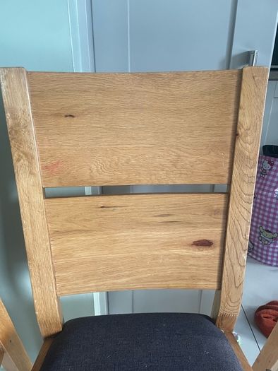 4 solid oak chairs