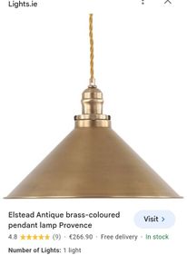 Brass coloured pendant Lamps 2