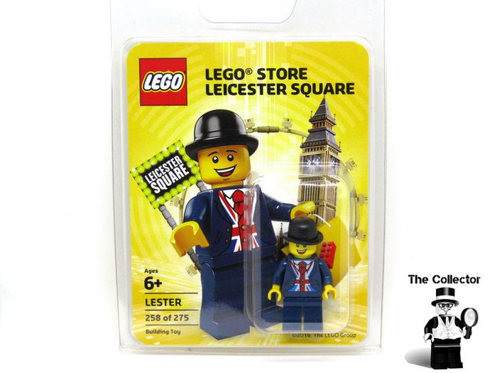Lego Lester Minifigure - London Leicester Square Limited Edition Exclusive 258 of 275 Plus extras EXTREMELY RARE