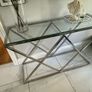 Glass console table Image 3