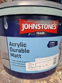 5L of Johnstones Durable Matt Paint Farrow & Ball Oval Room Blue
