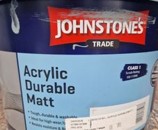 5L of Johnstones Durable Matt Paint Farrow & Ball Oval Room Blue
