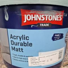 5L of Johnstones Durable Matt Paint Farrow & Ball Oval Room Blue