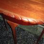 mahogany half moon table Image 4