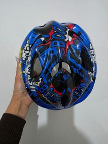 Kids Comic Book Style Bike Helmet (Size S )