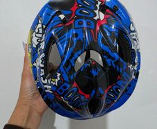 Kids Comic Book Style Bike Helmet (Size S )