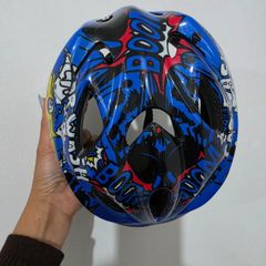 Kids Comic Book Style Bike Helmet (Size S )