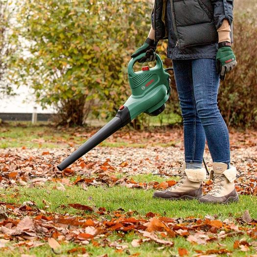 Electric Leaf Blower and Vacuum UniversalGardenTidy 3000 (3000 W, collection bag 50 l, variable speed, for blowing, vacuuming and shredding leaves, in carton packaging)
