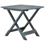 Folding Garden Table Green 79x72x70 cm Plastic Image 3