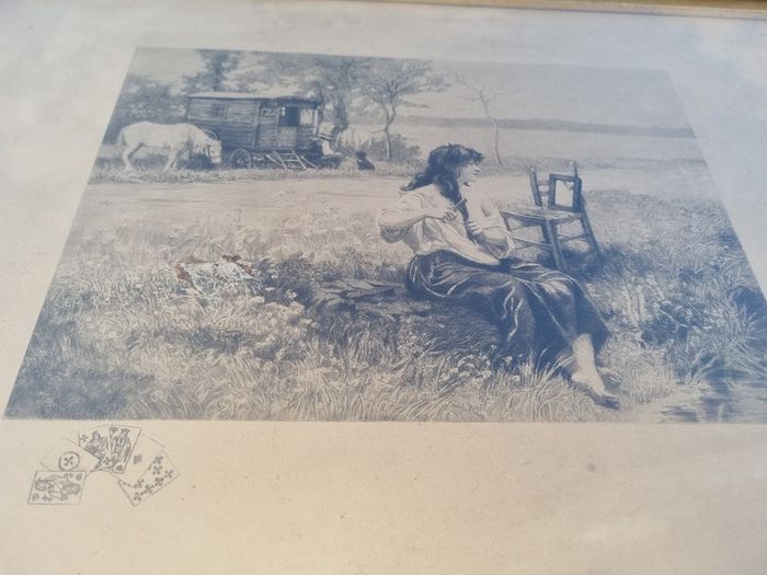 The famous etching The Gypsy in the Toilet