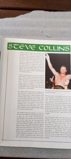 2 x boxing programmes,, Barry mcguigan fight 15th February 1986  R.D.S dublin ,and Steve Collins fight,9 September 1995 Cork, , 2 x irish boxing champions,,2 x legends of irish boxing...