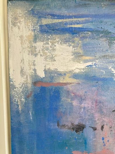 Large Framed Original Seascape by Artist Irish Art Original Art Abstract Art