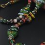Vintage Venetian Style Fish Desgin & Mix Eyes Glass Beads Necklace Image 10