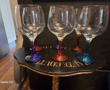 Six Long-stemmed Gin Glasses