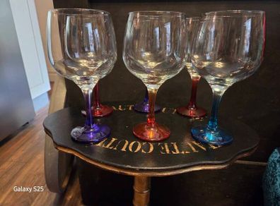 Six Long-stemmed Gin Glasses