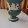 Vintage Wedgwood Miniature Green Grecian Urn Image 6