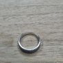 Sterling Silver 925 Sparkling 3-Row CZ Eternity Band Ring Size 17 / Q Image 2