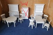 Dolls house kitchen white