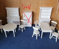 Dolls house kitchen white