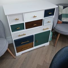 Multi coloured cabinet for sale