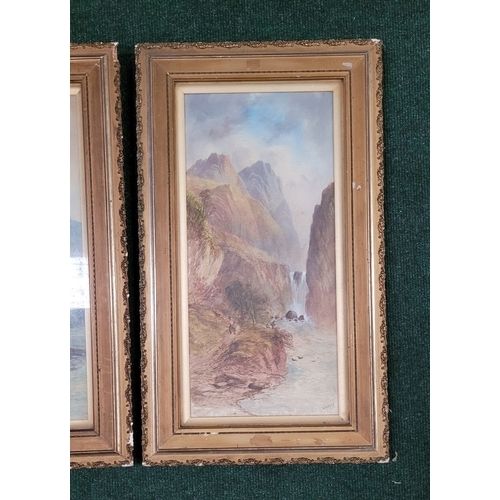 Circa 1860. William Henry Earp (19th Century), A Pair Of Watercolours;