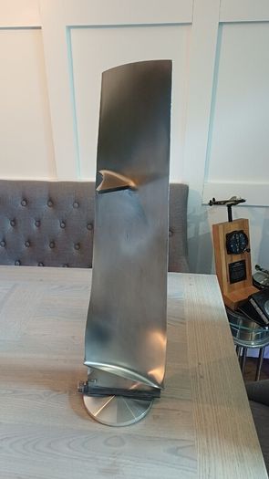 Mounted Airbus A340-300  CFM 56-5C Stage 1 Titanium Jet Engine Blade, Aircraft, Aviation