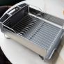 KitchenAid Full Size Dish Rack, Stainless Steel, Light Grey Image 3