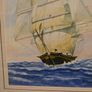 Signed Watercolour by P. Simmons "Sailing Ship" Image 5