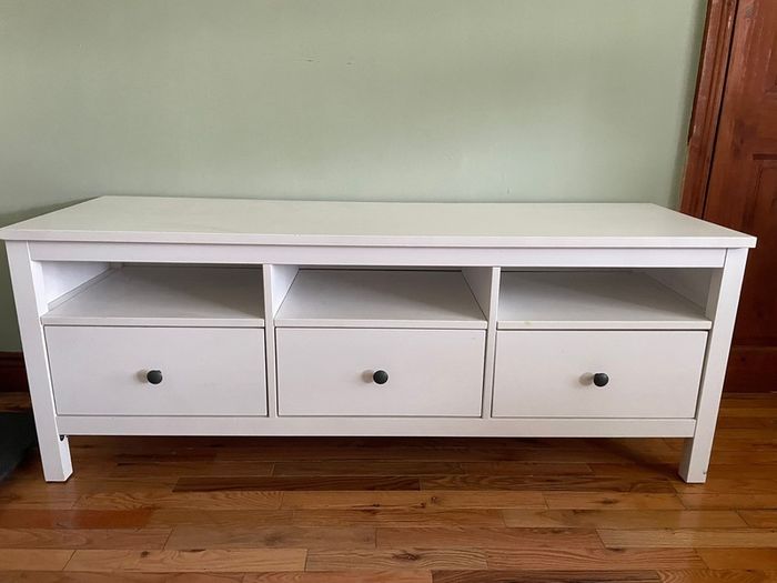 White TV stand