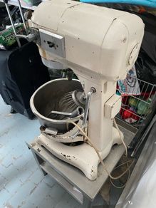 Hobart A200 mixer with stainless steel stand for sale