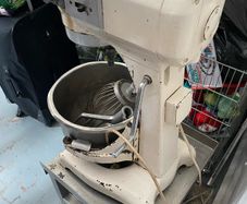 Hobart A200 mixer with stainless steel stand for sale