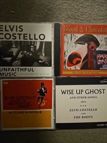 Elvis Costello. Collection of 3 albums: Unfaithful Music & Soundtrack Album. 2 CD / My Flame Burns Blue. 2 CD / Blood & Chocolate.