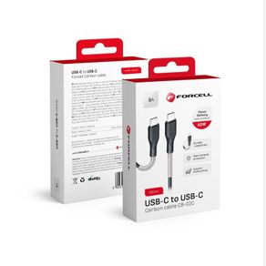 Forcell CB-02C Type-C to Type-C 3.0 QC PD60W Charging Cable