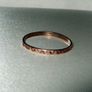 Vintage Hallmarked 9k Rose Gold Geometric Ring Image 2
