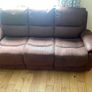 Recliner sofa and 2 recliner armchairs Image 4