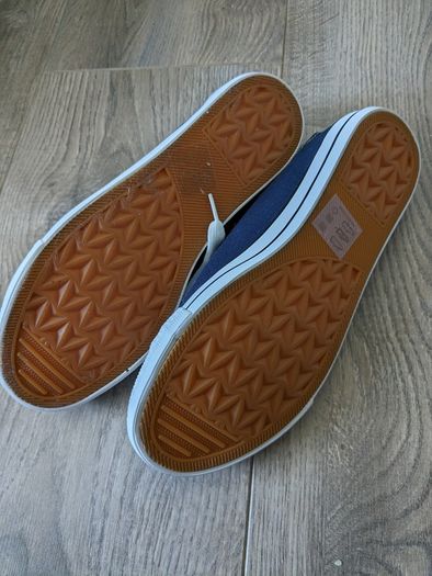 Navy Canvas Trainers size 8
