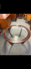 G Plan Astro Glass Top Coffee Table