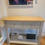 Linen Grey 2 Drawer Console Table Image 3