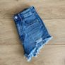 Hi -Rise Denim Shorts Image 2
