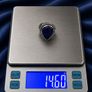 Vintage 925 Sterling Silver & Lapis Lazuli Chunky Ornate Ring Image 10