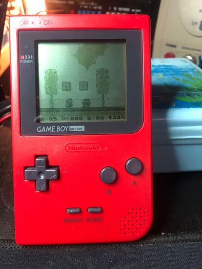 Retro Heaven - Lovely Condition Original RED Nintendo Gameboy Pocket - optional flash cart - #392